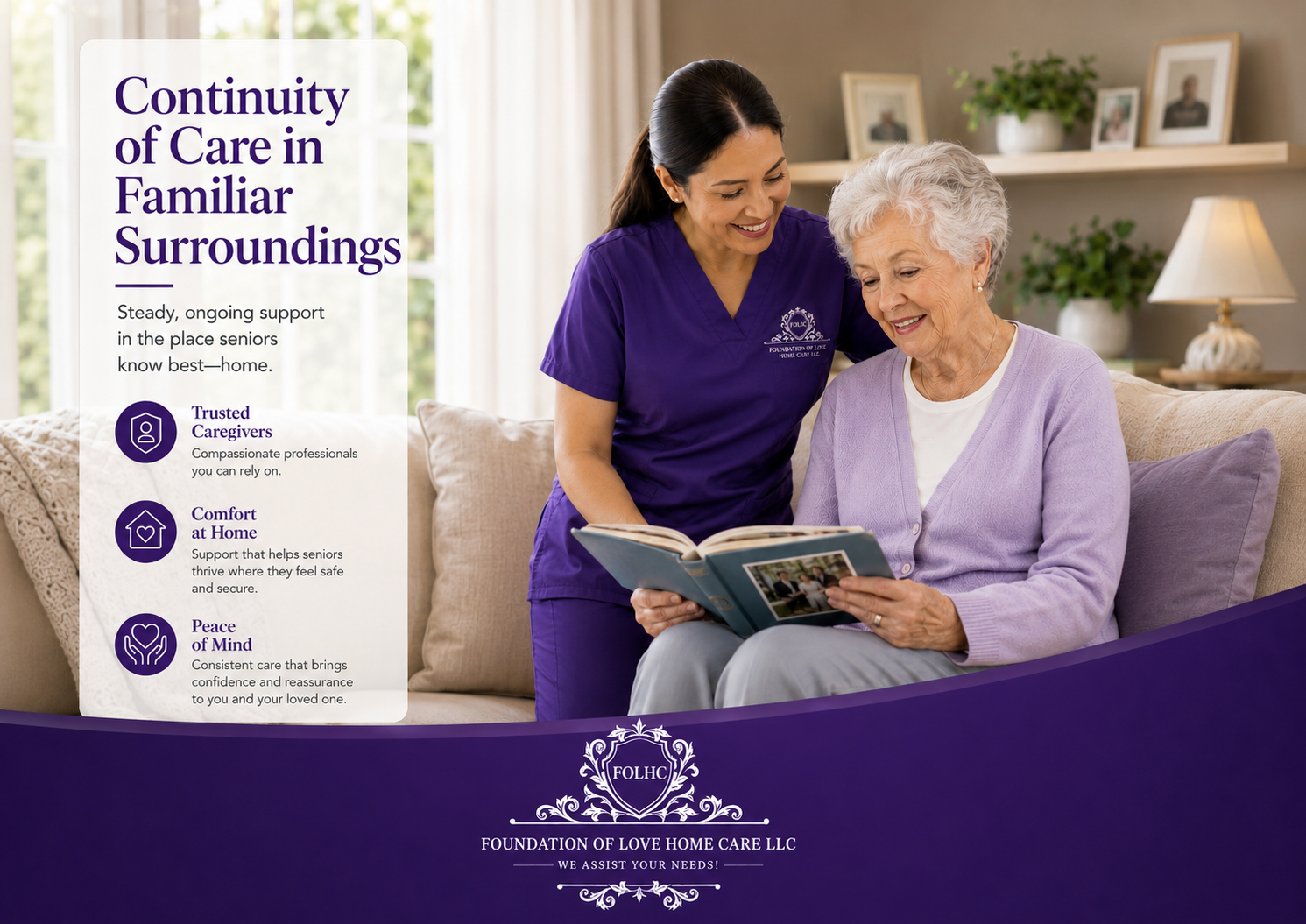 Continuity of care in familiar surroundings — Foundation of Love Home Care