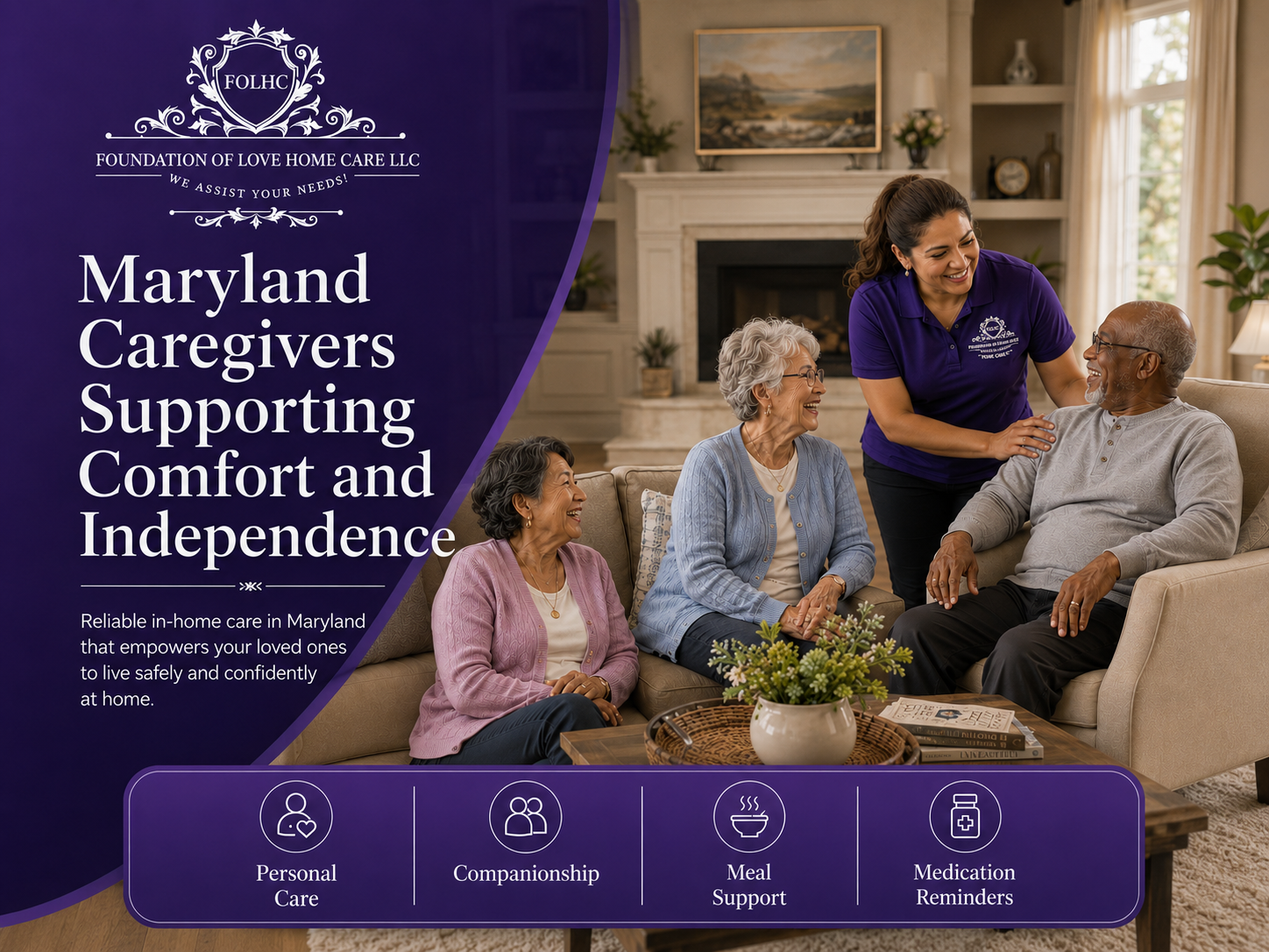 Maryland caregivers supporting comfort and independence for seniors at home